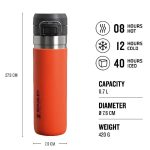 stanley The Quick Flip 700ml red قرمز