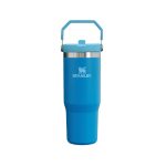 قمقمه Stanley مدلThe IceFlow Flip Straw Tumbler ظرفیت 0.88 لیتر ابی اسمانی