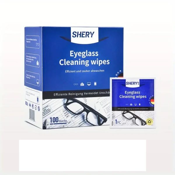 دستمال مرطوب عینک Shery بسته 100 تایی