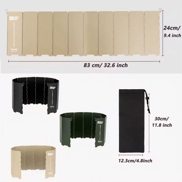 بادگیر اجاق Black Deer مدل 10 پره BWS-7710 ابعاد