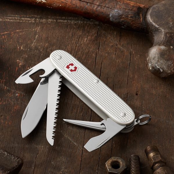 ابزار چندکاره Victorinox مدل Farmer Alox Silver